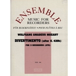 Mozart, WA Divertmento after K. 439b (Sc+P)