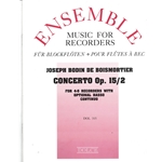Boismortier, Joseph Bodin de Concerto Op. 15/2 in c minor  (Sc+P)
