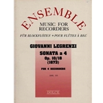 Legrenzi Sonata a 4, Op. 10, No. 18 (1673) (Sc+P)