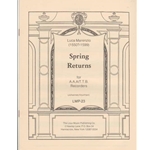 Marenzio, Luca Spring Returns (Sc+P)