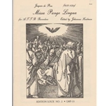 Josquin Missa Pange Lingua - score (Sc)