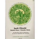 Obrecht 13 Pieces (Dutch and French) (Sc)