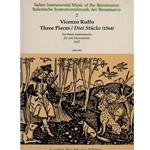 Ruffo, Vicenzo 3 Pieces from "Capricci in Musica"(1564) (Sc+P)