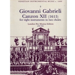 Gabrieli, G Canzon XII (1615) (Sc+P)