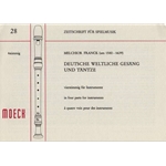 Franck Deutsche weltliche Gesang &amp; Tanze (Old German songs and dances) (Sc)