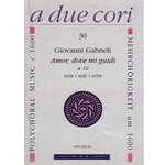 Gabrieli, G Amor, dove mi guidi a 12 (Sc+P)
