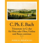 Bach, CPE Triosonata G Major (Wq 152)