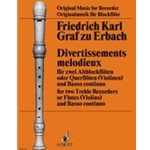 Erbach 3 Divertissements Melodieux (Sc+P)