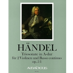 Handel, GF Trio sonata op. 5/1 A Major