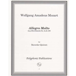 Mozart, WA Allegro Molto, from Divertmento No. 14, K. 270
