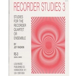 Raskin Recorder Studies, Vol. 3 (quartet or ensemble) (Sc+P)
