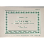 Arne Short Duets, Vol. 1 (Sc)