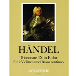 Handel, GF Sonata IX in E Major