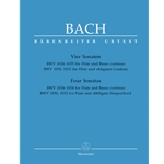 Bach, JS 2 Sonatas for Flute &amp; bc (BWV 1034 &amp; 1035) and 2 Sonatas for Flute &amp; obbligato Harpsichord (BWV 1030 &amp; 1032)