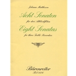 Mattheson 8 Sonatas (1708) op. 1, nos 3-10