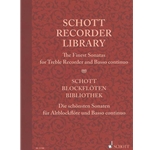 Schott Recorder Library: Sonatas for Treble Recorder & Basso continuo