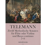 Telemann, GP: 12 Methodical Sonatas Vol. 3, Nos. 7-9 TWV 41:h3,c3;E5 (score & parts)