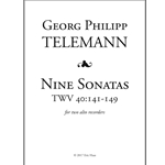 Telemann, GP: Nine Sonatas (TWV 40:141-149)