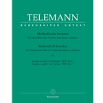 Telemann, GP: Methodical Sonatas IV TWV 41:h3 and TWV 41:c3