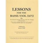 Moss, John: Lessons for the Basse-Viol (1671), vol. 2 (Suites XIV-XXVI)