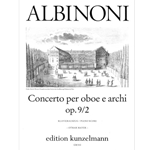 Albinonino: Concerto per oboe e archi op. 9/2