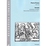 Prowo, Pierre: Sonata for Recorder, Viol, and Continuo