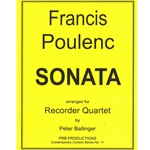 Poulenc: Sonata arranged for Recorder Quartet