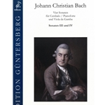 Johann Christian Bach :  Vier Sonaten fur Cembalo / Pianoforte und Viola de Gamba - Sonaten III und IV