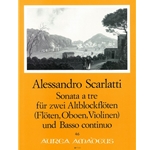 Scarlatti, A Sonata a tre in c minor (Munster Hs. 3975)