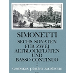 Simonetti, GP [=Winfried Michel]: 6 Sonatas op. 2, vol. 1 (nos. 1-3)