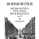 Boismortier, Joseph Bodin de 6 Sonatas, op. 17, Vol. 2