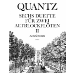 Quantz 6 Duette, op.2, Vol. 2