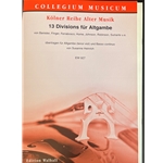 Misc. Composers, Arranged by Susanne Heinrich: 13 Divisions für Altgambe