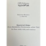 Bodinus, Sebastian: Quartet in G Major