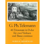 Telemann, GP Trio Sonata 40 in D Major (TWV 42:D12)