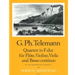 Telemann, GP: Quartett 2 in F Major (TWV 43:F1)