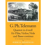 Telemann, GP: Quartett 6 in d minor (TWV 43:d2)