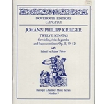 Krieger: 12 Sonatas, op. 2/10-12 (Sc+P)