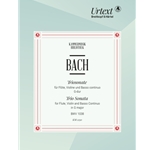 Bach, JS: Trio Sonata for Flute, Violin, and Basso Continuo in G-Major, BWV 1038