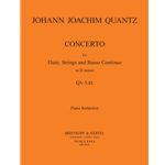 Quantz, Johann Joachim: Concerto for Flute, Strings, and Basso Continuo
