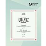 Quantz, Johann Joachim: Trio Sonata for Flute, Violin, and Basso Continuo in G-Minor