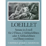Loeillet de Gant, Jean Baptiste Sonata (Quintet) in d minor (Rostock Mus. Saec XVII 18-22)