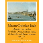 Bach, JC 6 Quintets, op. 11, v. 4: E-flat Major