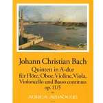 Bach, JC 6 Quintets, op. 11, v. 5: A Major