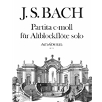 Bach, JS Partita in c minor, after BWV1013 (with facsimile)