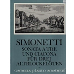 Abazis Sonata a tre e Ciacona op. 8 (Giovanni Simonetti, W. Michel)