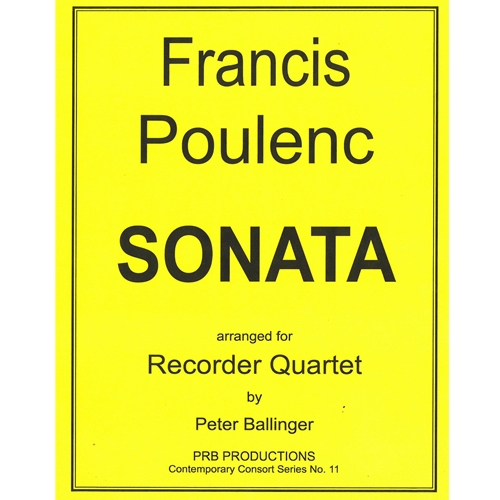 Poulenc: Sonata arranged for Recorder Quartet