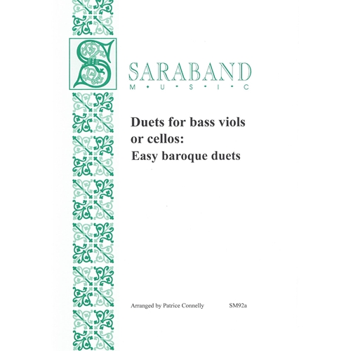 Duets for bass viols or cellos: Easy baroque duets