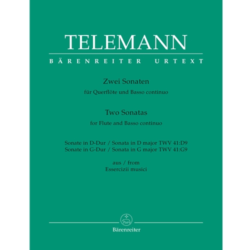 Telemann : Two Sonatas for Flute and Basso continuo
