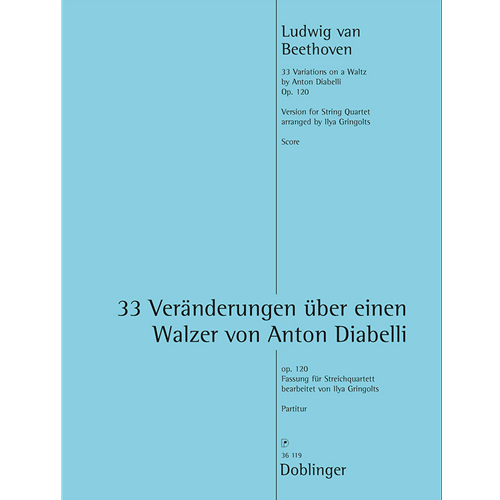 33 Variations on a Waltz by Anton Diabelli op. 120 (SCORE)